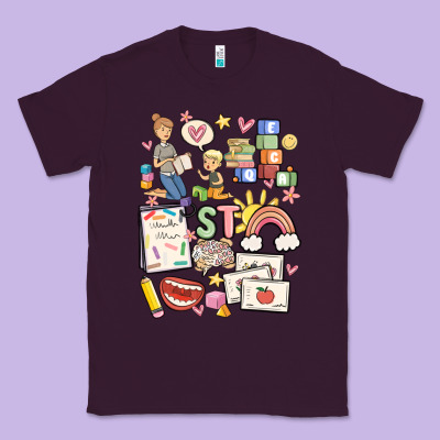 Can't Talk Right Now Doing Speech Therapy Stuff Classic Tee Designed By Maliassmallbusiness
