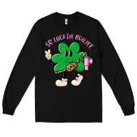 Black so luckin boujee Long Sleeve Tee - MaliasSmallBusiness