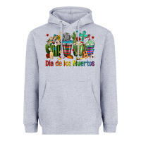 Heather Grey Mexican Dia De Los Muertos Coffee Cups Heavyweight Hoodie - texasbilliewilder