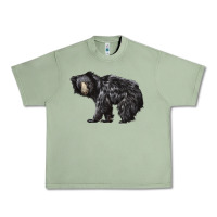 Oil Green Sloth Bear Urban Heavy Tee - LillyAllenDesigns