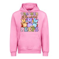 Fuchsia Pink Easter Day Teacher of the sweetest peeps Urban Hoodie - OliviaCreatesArt