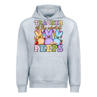 Heather Grey Easter Day Teacher of the sweetest peeps Urban Hoodie - OliviaCreatesArt