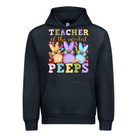 Navy Easter Day Teacher of the sweetest peeps Urban Hoodie - OliviaCreatesArt