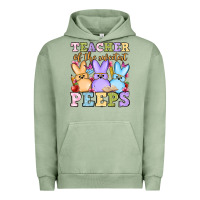 Pigment Oil Green Easter Day Teacher of the sweetest peeps Urban Hoodie - OliviaCreatesArt