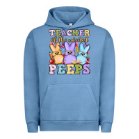 Pigment Pebble Blue Easter Day Teacher of the sweetest peeps Urban Hoodie - OliviaCreatesArt