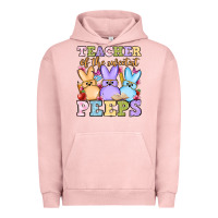 Pigment Salmon Easter Day Teacher of the sweetest peeps Urban Hoodie - OliviaCreatesArt