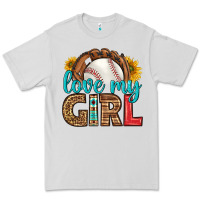 Dove Grey love my girl baseball Premium Tee - HRA Design Shop