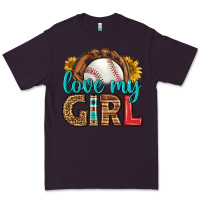 Plum love my girl baseball Premium Tee - HRA Design Shop