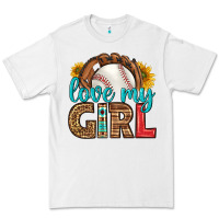 White love my girl baseball Premium Tee - HRA Design Shop