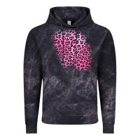Cloud Black pink leopard patch Vintage Hoodie - AdoDesignShop