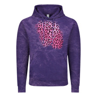 Cloud Purple pink leopard patch Vintage Hoodie - AdoDesignShop