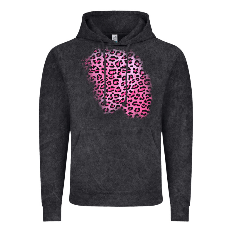 Pink Leopard Patch Vintage Hoodie by AdoDesignShop | Teevron