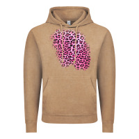 Vintage Coffee pink leopard patch Vintage Hoodie - AdoDesignShop