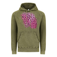 Vintage Olive pink leopard patch Vintage Hoodie - AdoDesignShop