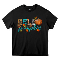 Black hello pumpkin Heavy Core Tee - HRA Design Shop