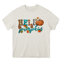 Cream hello pumpkin Heavy Core Tee - HRA Design Shop
