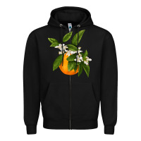 Black Tangerine Zipper Hoodie - LillyAllenDesigns