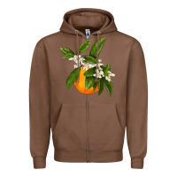 Chestnut Tangerine Zipper Hoodie - LillyAllenDesigns