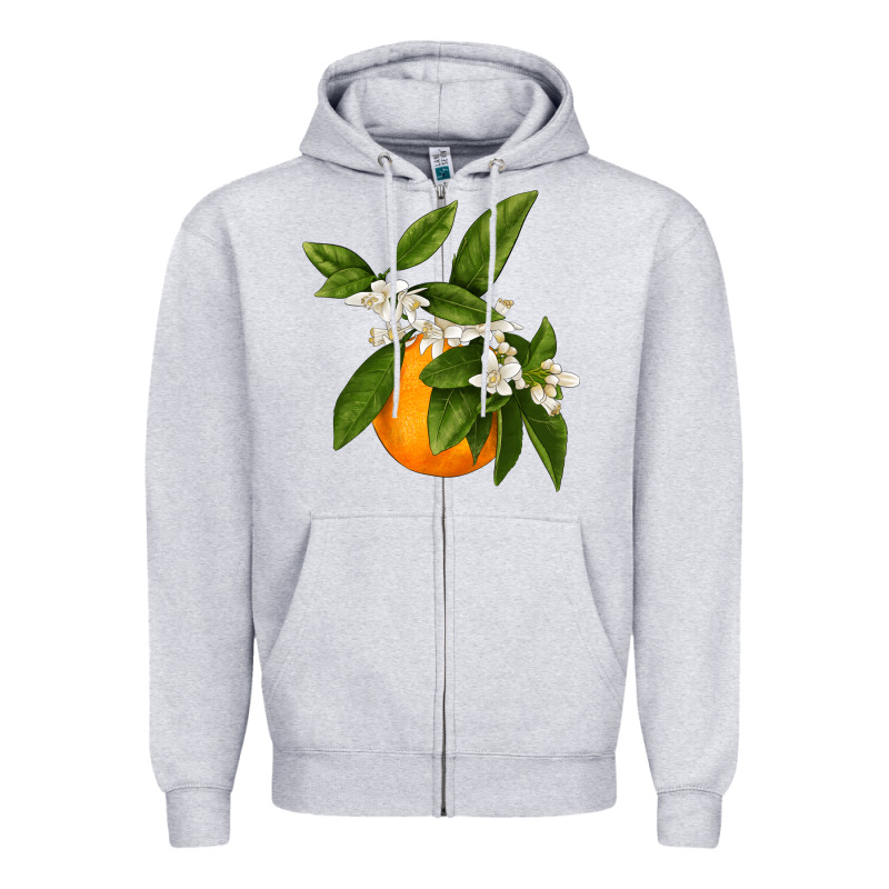 Tangerine Zipper Hoodie by LillyAllenDesigns | Teevron