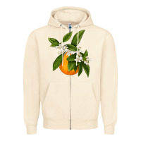 Sandshell Tangerine Zipper Hoodie - LillyAllenDesigns