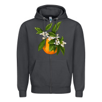Smoke Tangerine Zipper Hoodie - LillyAllenDesigns