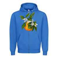 True Royal Tangerine Zipper Hoodie - LillyAllenDesigns