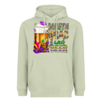 Matcha Mardi Gras and beer Heavyweight Hoodie - NancyCooperArtShop