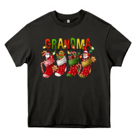 Asphalt christmas grandma Heavy Core Tee - FaDigitalArtStudio