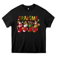 Black christmas grandma Heavy Core Tee - FaDigitalArtStudio