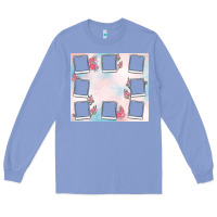 Colony Blue add your text photo collage life Long Sleeve Tee - MaliasSmallBusiness