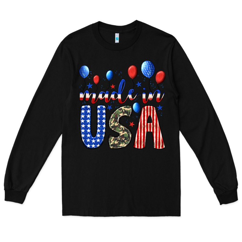 Made In Usa Long Sleeve Tee by JahusDesignShop | Teevron