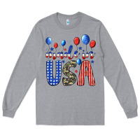 Heather Grey made in usa Long Sleeve Tee - JahusDesignShop