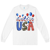 White made in usa Long Sleeve Tee - JahusDesignShop