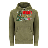 Vintage Olive merry christmas tree Vintage Hoodie - AdoDesignShop