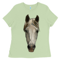 Matcha horse head Ladies Tee - RanaPortraitStore