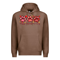Chestnut Happy Valentine's Day paws Valentine's Day Premium Hoodie - HowdyJamesFarm