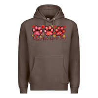 Coffee Happy Valentine's Day paws Valentine's Day Premium Hoodie - HowdyJamesFarm
