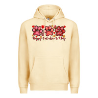Pina Colada Happy Valentine's Day paws Valentine's Day Premium Hoodie - HowdyJamesFarm
