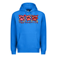 True Royal Happy Valentine's Day paws Valentine's Day Premium Hoodie - HowdyJamesFarm