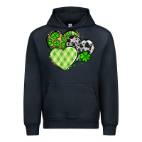 Navy St. Patrick's Day cowhide hearts Urban Hoodie - OliviaCreatesArt