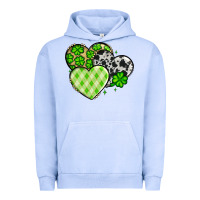 Pigment Grape Ice St. Patrick's Day cowhide hearts Urban Hoodie - OliviaCreatesArt