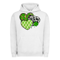 Pigment Lunar Rock St. Patrick's Day cowhide hearts Urban Hoodie - OliviaCreatesArt
