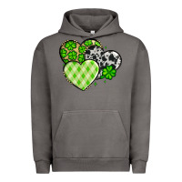 Pigment Tornado St. Patrick's Day cowhide hearts Urban Hoodie - OliviaCreatesArt