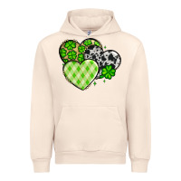 Sandshell St. Patrick's Day cowhide hearts Urban Hoodie - OliviaCreatesArt