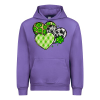 Tulip St. Patrick's Day cowhide hearts Urban Hoodie - OliviaCreatesArt