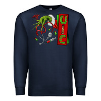 Navy Christmas Character Premium Sweatshirt - NancyCooperArtShop