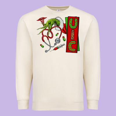 Christmas Character Premium Sweatshirt Designed By Nancycooperartshop