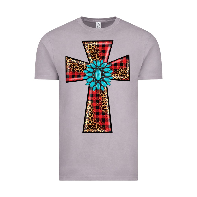 Christmas Cross Vintage Tee by BarkalooDesign | Teevron