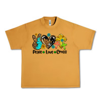 Peanut Butter peace love cross Urban Heavy Tee - AdoDesignShop