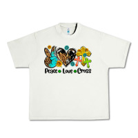 Pistachio peace love cross Urban Heavy Tee - AdoDesignShop